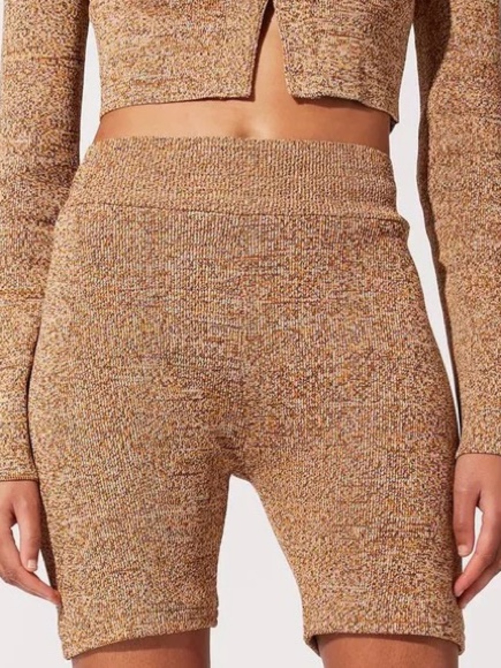 Solid & Striped Molly Shorts  In Espresso Marigold & Eggshell